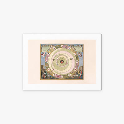 Carta Celeste di Arato - Andreas Cellarius, opera di Andreas Cellarius (Cartografia), stampa artistica su carta, 70x50cm