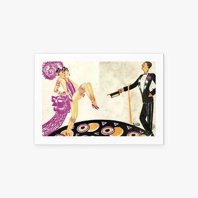 Casino de Paris - Zig, opera di Zig (Louis Gaudin) (Art Déco), stampa artistica su carta, 85x60cm