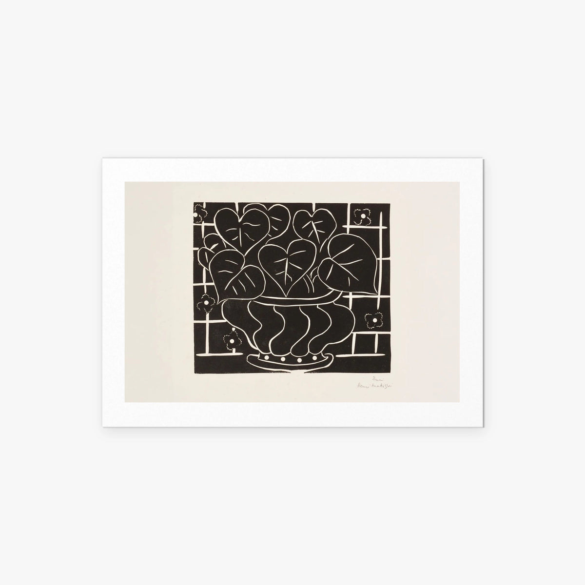 Cesto di Begonie I - Henri Matisse, opera di Henri Matisse (Art Déco), stampa artistica su carta, 85x60cm