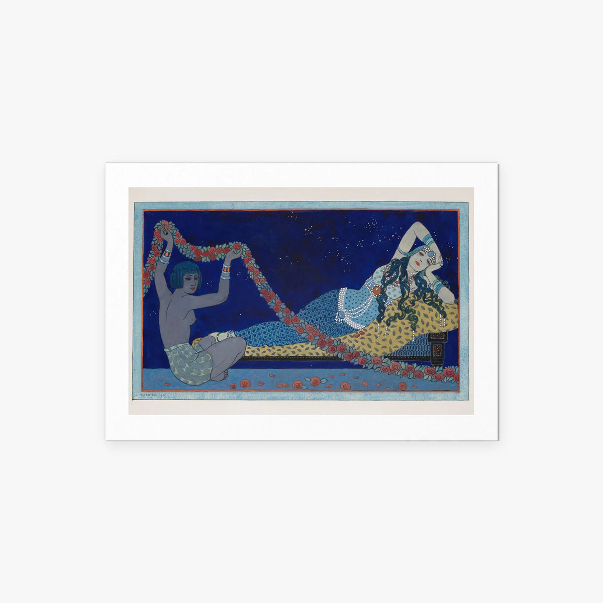 Cleopatra - George Barbier, opera di George Barbier (Art Déco), stampa artistica su carta, 85x60cm