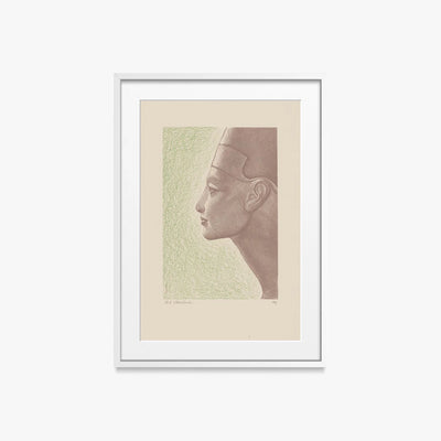 Copertina di 'Cleopatra' - Stanisław Ostoja-Chrostowski, opera di Stanisław Ostoja-Chrostowski (Art Déco), stampa con passepartout e cornice bianca, 50x70cm
