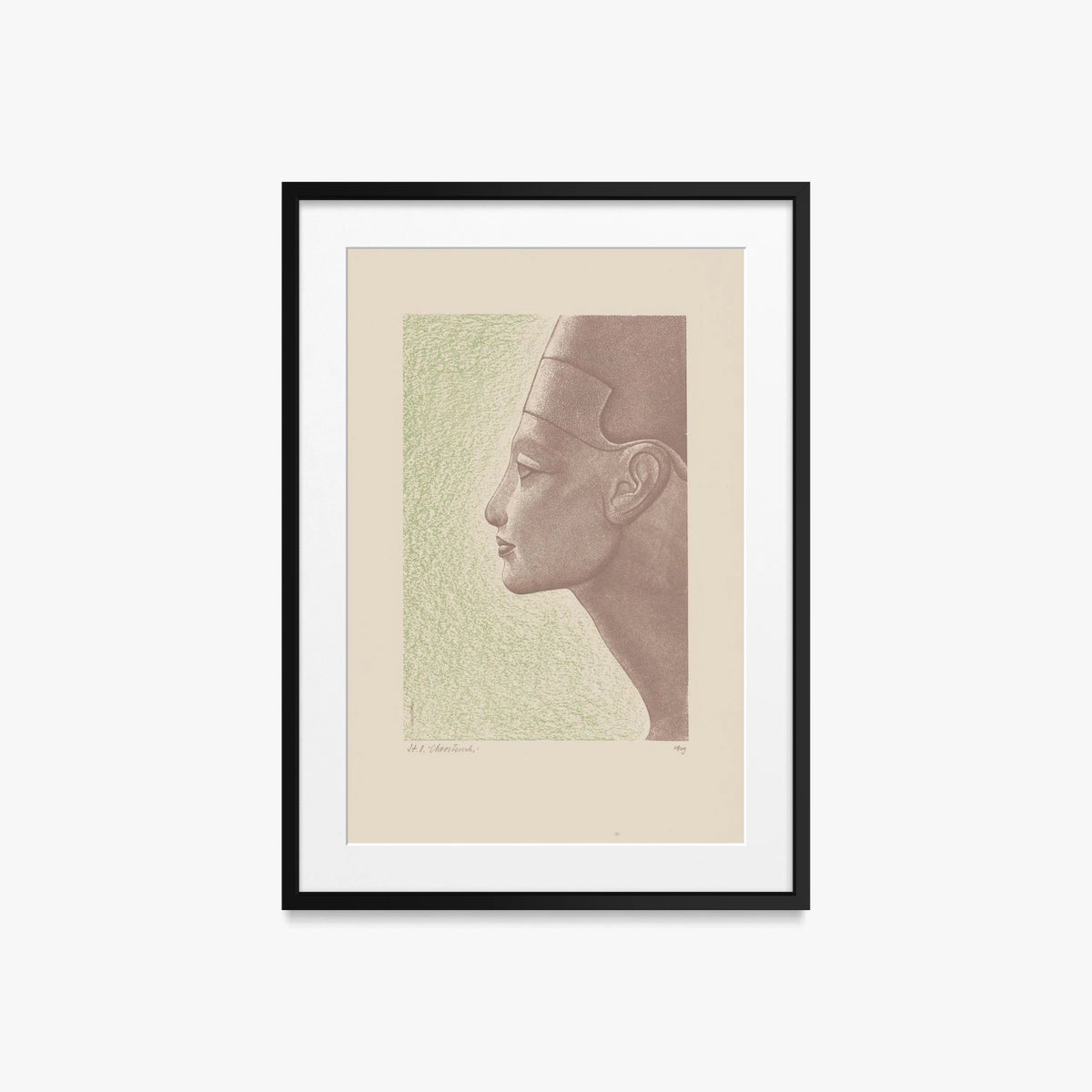 Copertina di 'Cleopatra' - Stanisław Ostoja-Chrostowski, opera di Stanisław Ostoja-Chrostowski (Art Déco), stampa con passepartout e cornice nera, 50x70cm