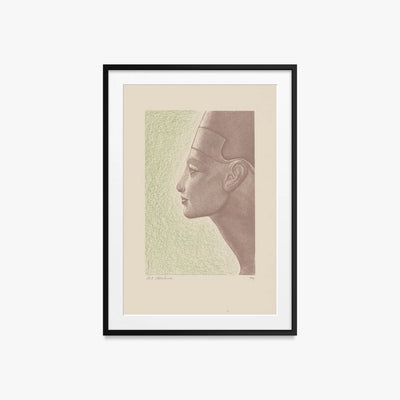 Copertina di 'Cleopatra' - Stanisław Ostoja-Chrostowski, opera di Stanisław Ostoja-Chrostowski (Art Déco), stampa con passepartout e cornice nera, 60x85cm