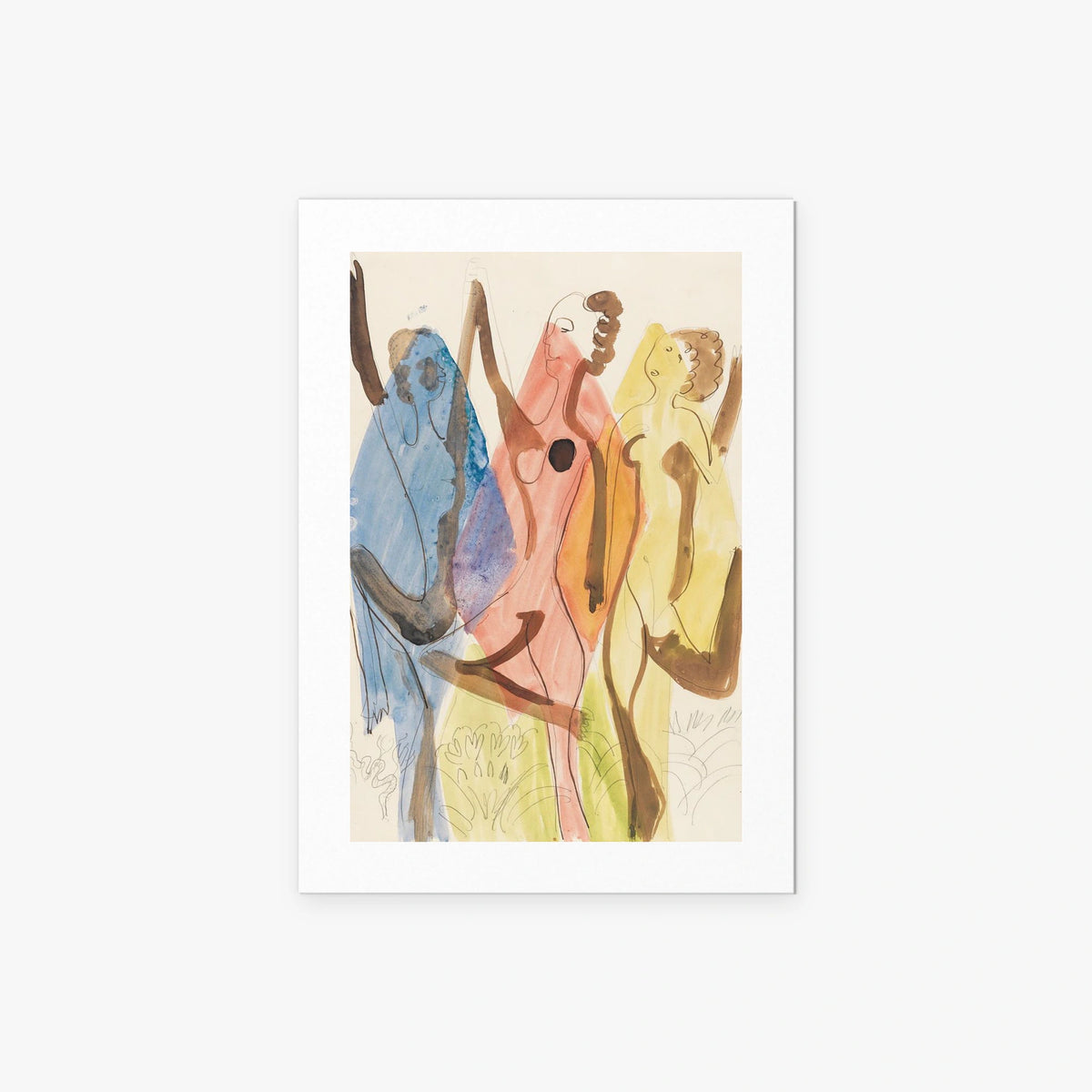 Danza dei Colori - Ernst Ludwig Kirchner, opera di Ernst Ludwig Kirchner (Espressionismo), stampa artistica su carta, 50x70cm