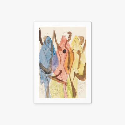 Danza dei Colori - Ernst Ludwig Kirchner, opera di Ernst Ludwig Kirchner (Espressionismo), stampa artistica su carta, 60x85cm