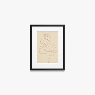 Danzatrici Acrobate, Tav. 1 - Henri Matisse, opera di Henri Matisse (Art Déco), stampa con passepartout e cornice nera, 30x40cm