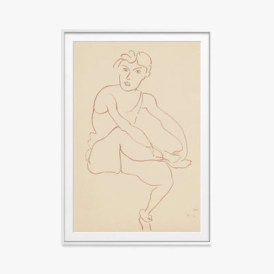 Danzatrici Acrobate, Tav. 1 - Henri Matisse, opera di Henri Matisse (Art Déco), stampa con passepartout e cornice bianca, 80x115cm
