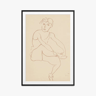 Danzatrici Acrobate, Tav. 1 - Henri Matisse, opera di Henri Matisse (Art Déco), stampa con passepartout e cornice nera, 80x115cm