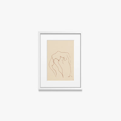Danzatrici Acrobate, Tav. 10 - Henri Matisse, opera di Henri Matisse (Art Déco), stampa con passepartout e cornice bianca, 30x40cm