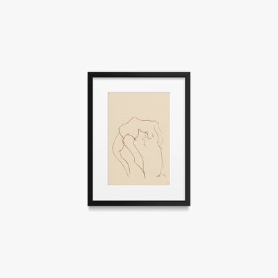 Danzatrici Acrobate, Tav. 10 - Henri Matisse, opera di Henri Matisse (Art Déco), stampa con passepartout e cornice nera, 30x40cm