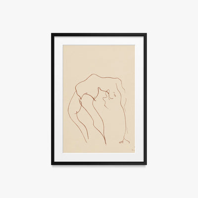 Danzatrici Acrobate, Tav. 10 - Henri Matisse, opera di Henri Matisse (Art Déco), stampa con passepartout e cornice nera, 50x70cm