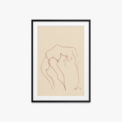 Danzatrici Acrobate, Tav. 10 - Henri Matisse, opera di Henri Matisse (Art Déco), stampa con passepartout e cornice nera, 60x85cm