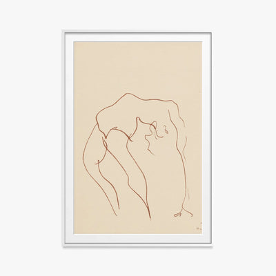 Danzatrici Acrobate, Tav. 10 - Henri Matisse, opera di Henri Matisse (Art Déco), stampa con passepartout e cornice bianca, 80x115cm