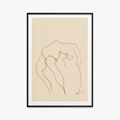 Danzatrici Acrobate, Tav. 10 - Henri Matisse, opera di Henri Matisse (Art Déco), stampa con passepartout e cornice nera, 80x115cm