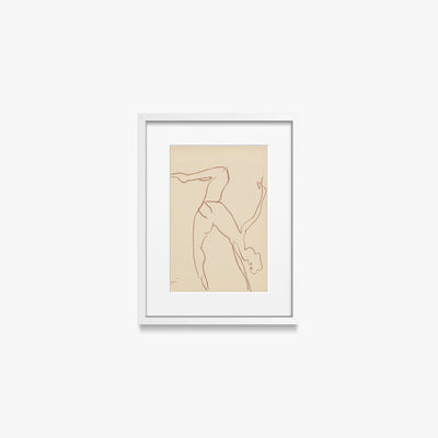 Danzatrici Acrobate, Tav. 7 - Henri Matisse, opera di Henri Matisse (Art Déco), stampa con passepartout e cornice bianca, 30x40cm