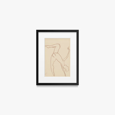 Danzatrici Acrobate, Tav. 7 - Henri Matisse, opera di Henri Matisse (Art Déco), stampa con passepartout e cornice nera, 30x40cm