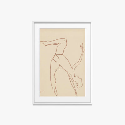 Danzatrici Acrobate, Tav. 7 - Henri Matisse, opera di Henri Matisse (Art Déco), stampa con passepartout e cornice bianca, 50x70cm