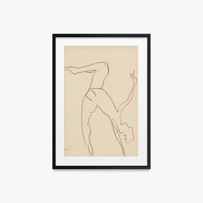 Danzatrici Acrobate, Tav. 7 - Henri Matisse, opera di Henri Matisse (Art Déco), stampa con passepartout e cornice nera, 50x70cm
