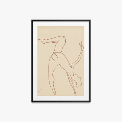 Danzatrici Acrobate, Tav. 7 - Henri Matisse, opera di Henri Matisse (Art Déco), stampa con passepartout e cornice nera, 60x85cm