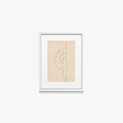 Danzatrici Acrobate, Tav. 9 - Henri Matisse, opera di Henri Matisse (Art Déco), stampa con passepartout e cornice bianca, 30x40cm