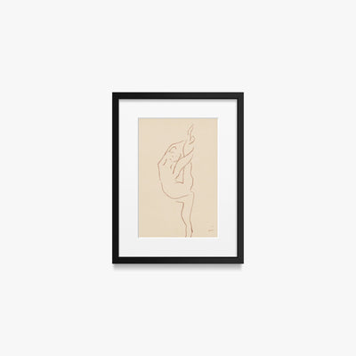 Danzatrici Acrobate, Tav. 9 - Henri Matisse, opera di Henri Matisse (Art Déco), stampa con passepartout e cornice nera, 30x40cm