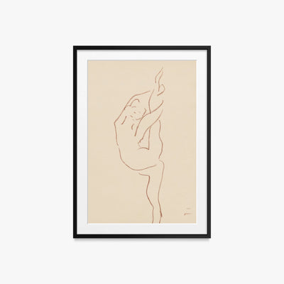 Danzatrici Acrobate, Tav. 9 - Henri Matisse, opera di Henri Matisse (Art Déco), stampa con passepartout e cornice nera, 60x85cm