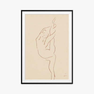 Danzatrici Acrobate, Tav. 9 - Henri Matisse, opera di Henri Matisse (Art Déco), stampa con passepartout e cornice nera, 80x115cm