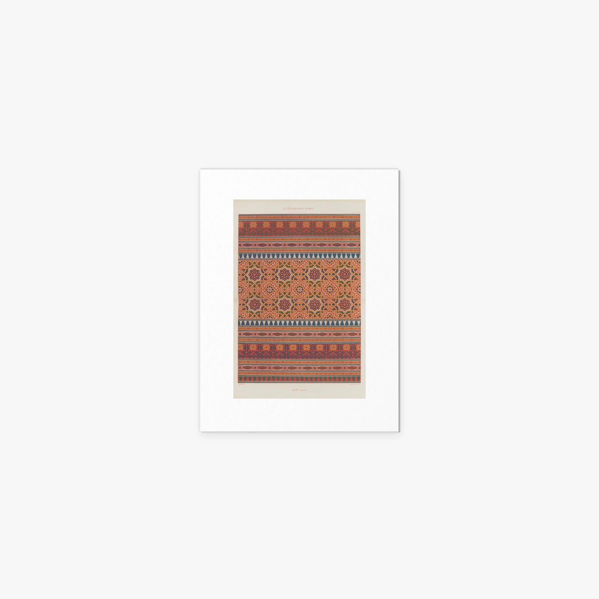 Decorazione Araba, Tav. 6 - Marpon et Flammarion, opera di Marpon et Flammarion (Illustrazione), stampa artistica su carta, 30x40cm
