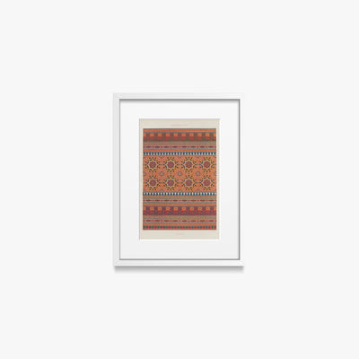 Decorazione Araba, Tav. 6 - Marpon et Flammarion, opera di Marpon et Flammarion (Illustrazione), stampa con passepartout e cornice bianca, 30x40cm