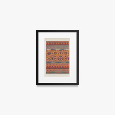 Decorazione Araba, Tav. 6 - Marpon et Flammarion, opera di Marpon et Flammarion (Illustrazione), stampa con passepartout e cornice nera, 30x40cm