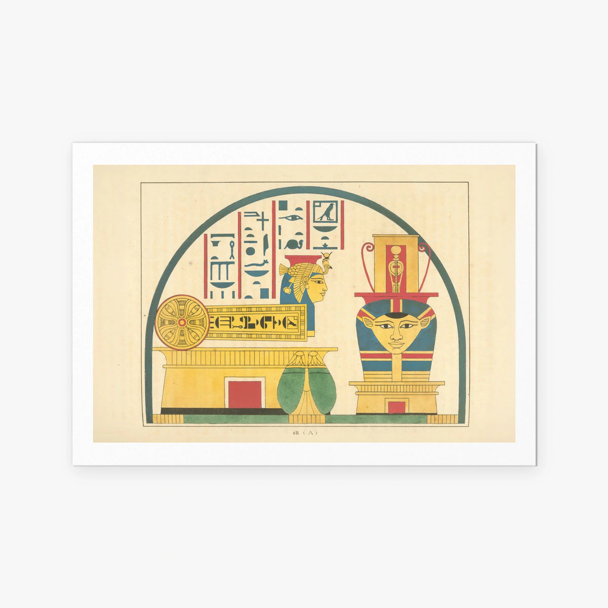 Emblemi di Hathor - Léon Jean Joseph Dubois, opera di Léon Jean Joseph Dubois (Egittologia), stampa artistica su carta, 115x80cm