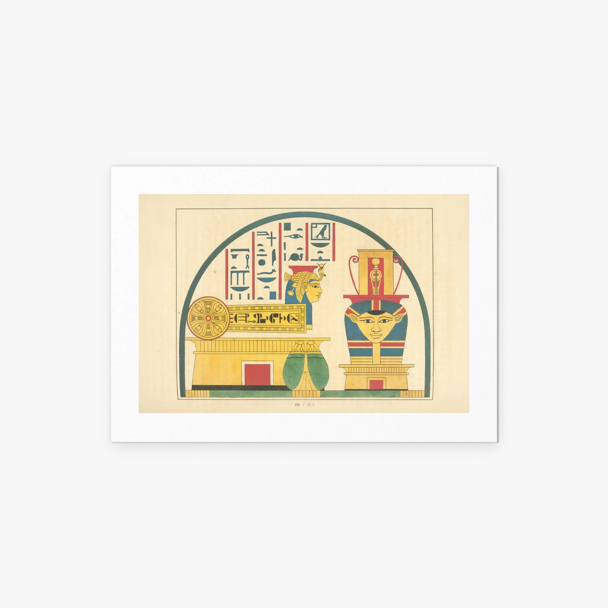 Emblemi di Hathor - Léon Jean Joseph Dubois, opera di Léon Jean Joseph Dubois (Egittologia), stampa artistica su carta, 70x50cm