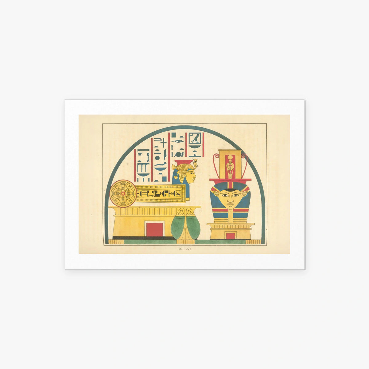 Emblemi di Hathor - Léon Jean Joseph Dubois, opera di Léon Jean Joseph Dubois (Egittologia), stampa artistica su carta, 85x60cm