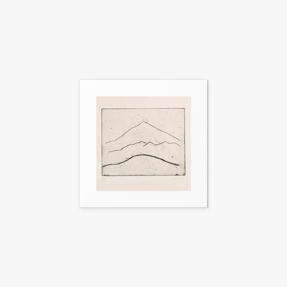 Etna - Walter Ophey, opera di Walter Ophey (Espressionismo), stampa artistica su carta, 40x40cm
