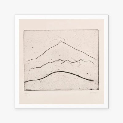 Etna - Walter Ophey, opera di Walter Ophey (Espressionismo), stampa artistica su carta, 80x80cm
