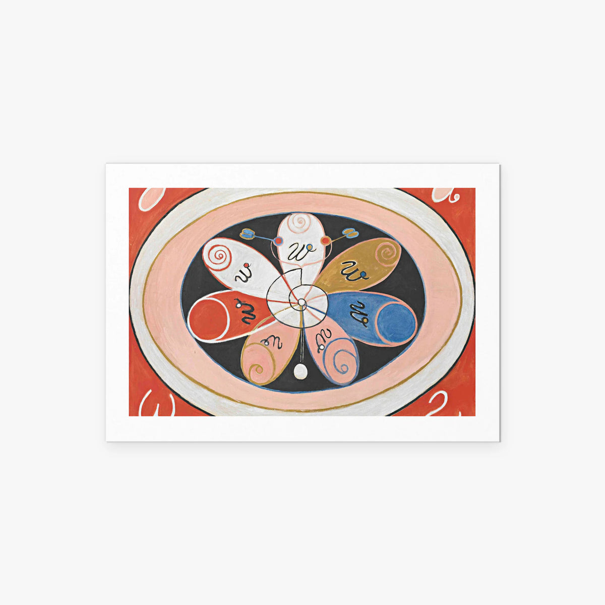Evoluzione, n. 15, Gruppo VI - Hilma af Klint, opera di Hilma af Klint (Astrattismo), stampa artistica su carta, 85x60cm