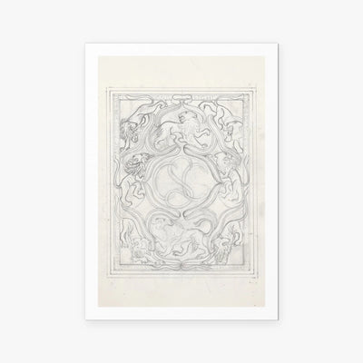 Ex Libris per il Figlio - Carel Adolph Lion Cachet, opera di Carel Adolph Lion Cachet (Art Nouveau), stampa artistica su carta, 80x115cm