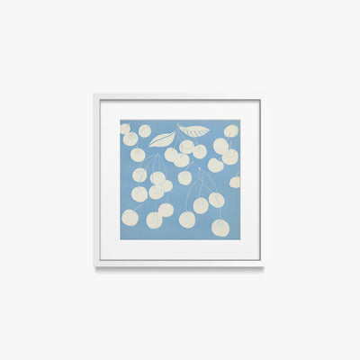 Frutti, Tav. 6 - Elena Pavlovna Gertik, opera di Elena Pavlovna Gertik (Illustrazione), stampa con passepartout e cornice bianca, 40x40cm