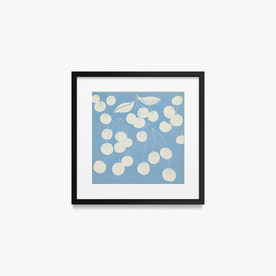 Frutti, Tav. 6 - Elena Pavlovna Gertik, opera di Elena Pavlovna Gertik (Illustrazione), stampa con passepartout e cornice nera, 40x40cm