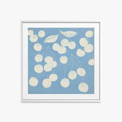 Frutti, Tav. 6 - Elena Pavlovna Gertik, opera di Elena Pavlovna Gertik (Illustrazione), stampa con passepartout e cornice bianca, 50x50cm