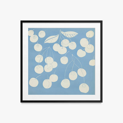 Frutti, Tav. 6 - Elena Pavlovna Gertik, opera di Elena Pavlovna Gertik (Illustrazione), stampa con passepartout e cornice nera, 50x50cm