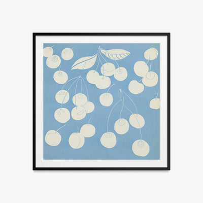 Frutti, Tav. 6 - Elena Pavlovna Gertik, opera di Elena Pavlovna Gertik (Illustrazione), stampa con passepartout e cornice nera, 60x60cm