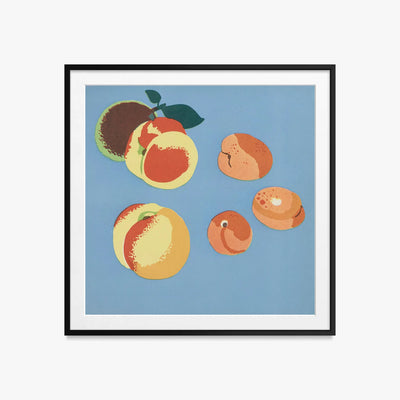 Frutti, Tav. 9 - Elena Pavlovna Gertik, opera di Elena Pavlovna Gertik (Illustrazione), stampa con passepartout e cornice nera, 60x60cm