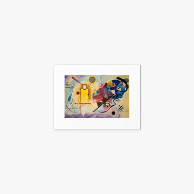 Giallo-Rosso-Blu - Wassily Kandinsky, opera di Wassily Kandinsky (Astrattismo), stampa artistica su carta, 40x30cm