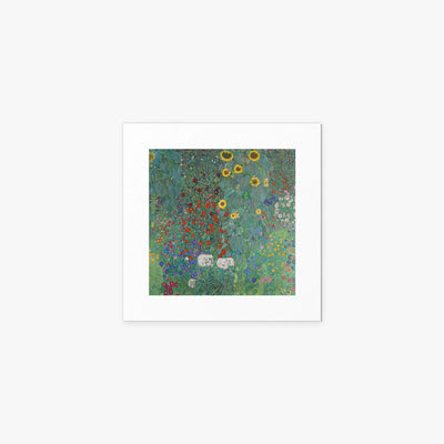 Giardino con Girasoli - Gustav Klimt, opera di Gustav Klimt (Secessione Viennese), stampa artistica su carta, 40x40cm