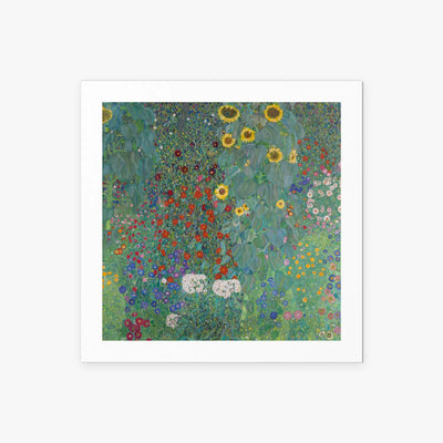 Giardino con Girasoli - Gustav Klimt, opera di Gustav Klimt (Secessione Viennese), stampa artistica su carta, 50x50cm