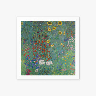 Giardino con Girasoli - Gustav Klimt, opera di Gustav Klimt (Secessione Viennese), stampa artistica su carta, 60x60cm