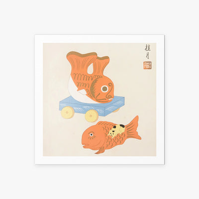 Giocattoli Giapponesi, Tav. 9 - Yamashita Hakuba, opera di Yamashita Hakuba (Ukiyo-e), stampa artistica su carta, 60x60cm