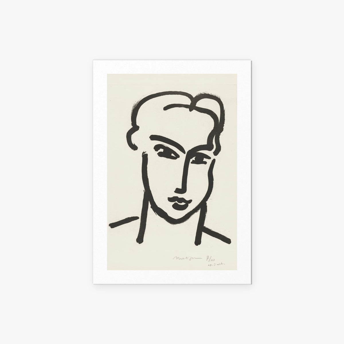 Grande Testa di Katia - Henri Matisse, opera di Henri Matisse (Art Déco), stampa artistica su carta, 60x85cm