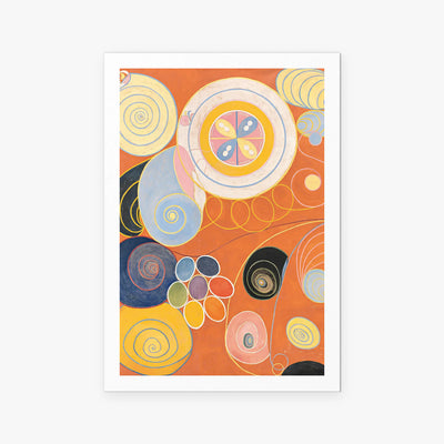 I Dieci Più Grandi, n. 3, Giovinezza - Hilma af Klint, opera di Hilma af Klint (Astrattismo), stampa artistica su carta, 80x115cm